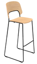 Tabouret haut Assise et dossier e
